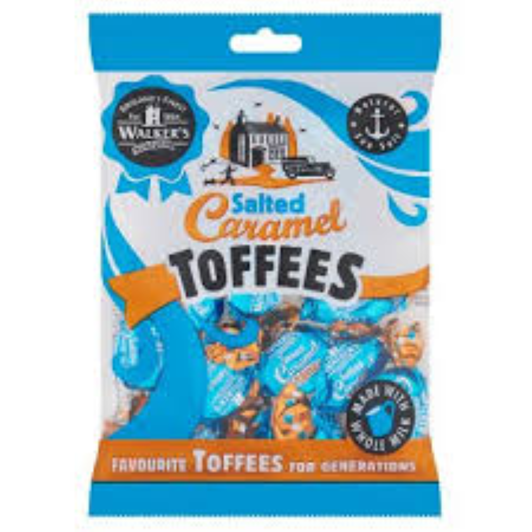 WALKERS SALTED CARAMEL TOFFEES 150G